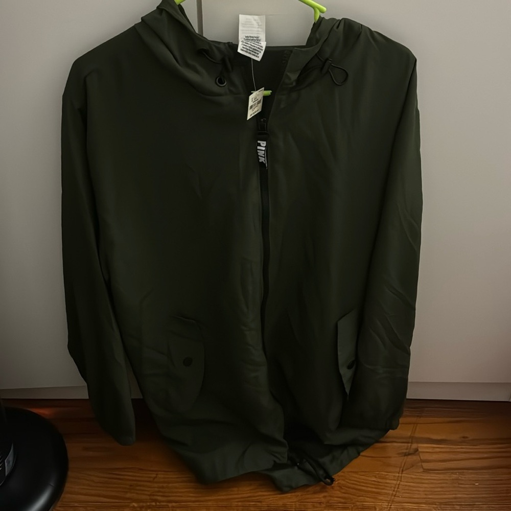 NWT pink windbreaker jacket